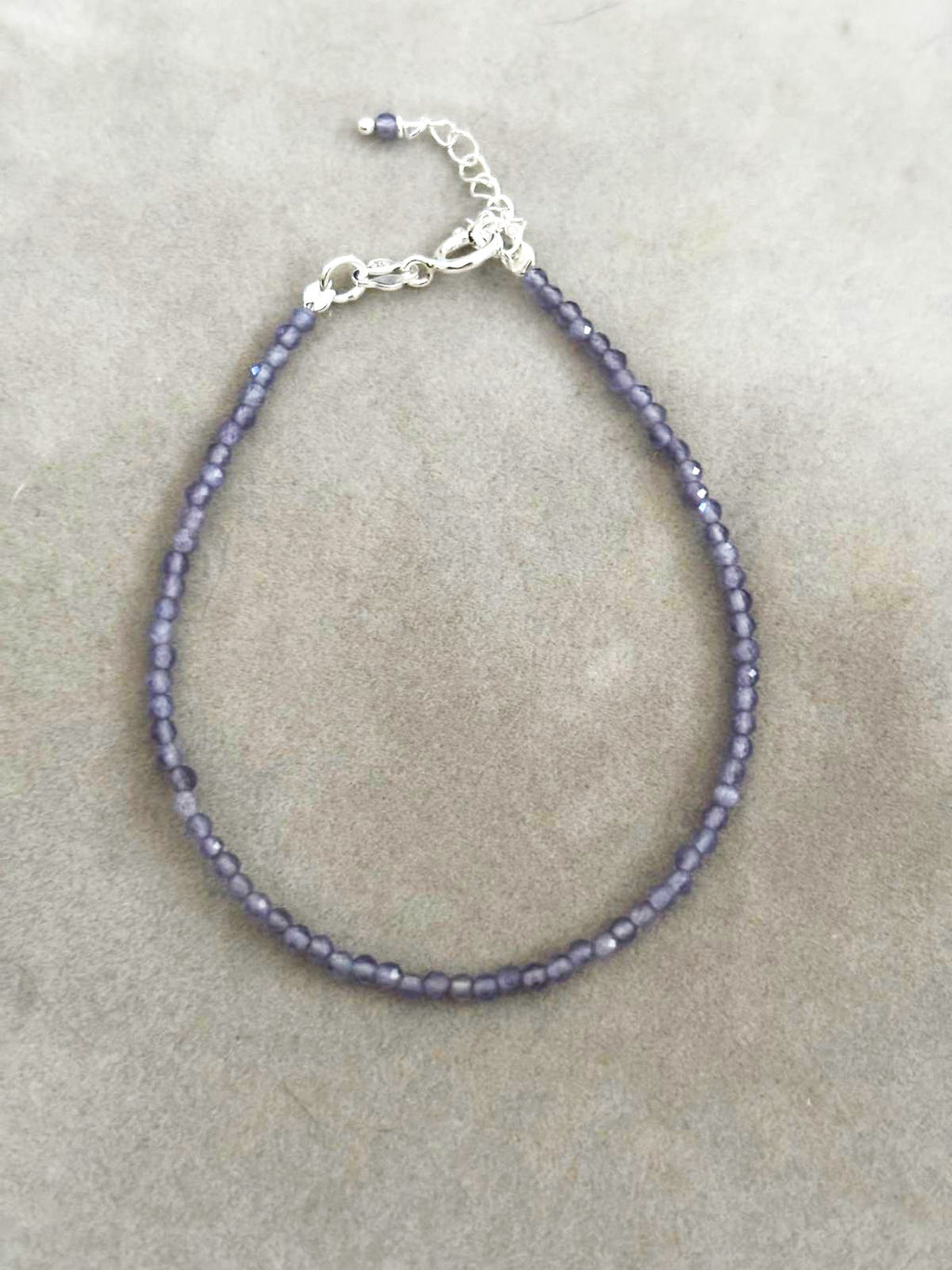 pulsera facetada amatista