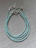 pulsera facetada aguamarina