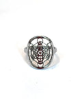 anillo ajustable metatrón ( acero inoxidable)