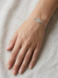 Pulsera Virgen de la Milagrosa , Plata de Ley 925, Ajustable