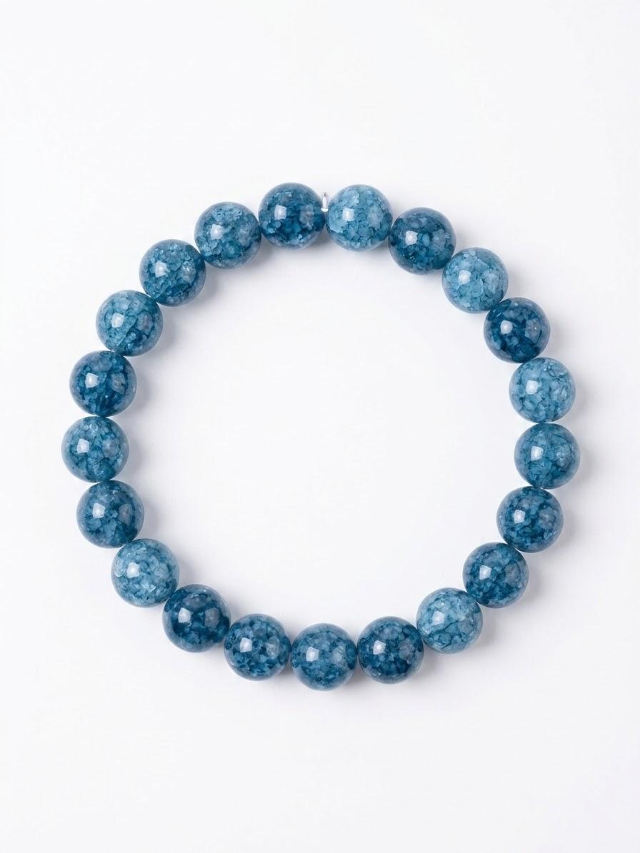 Pulsera Cuarzo Azul Natural Hombre | Piedra 8mm