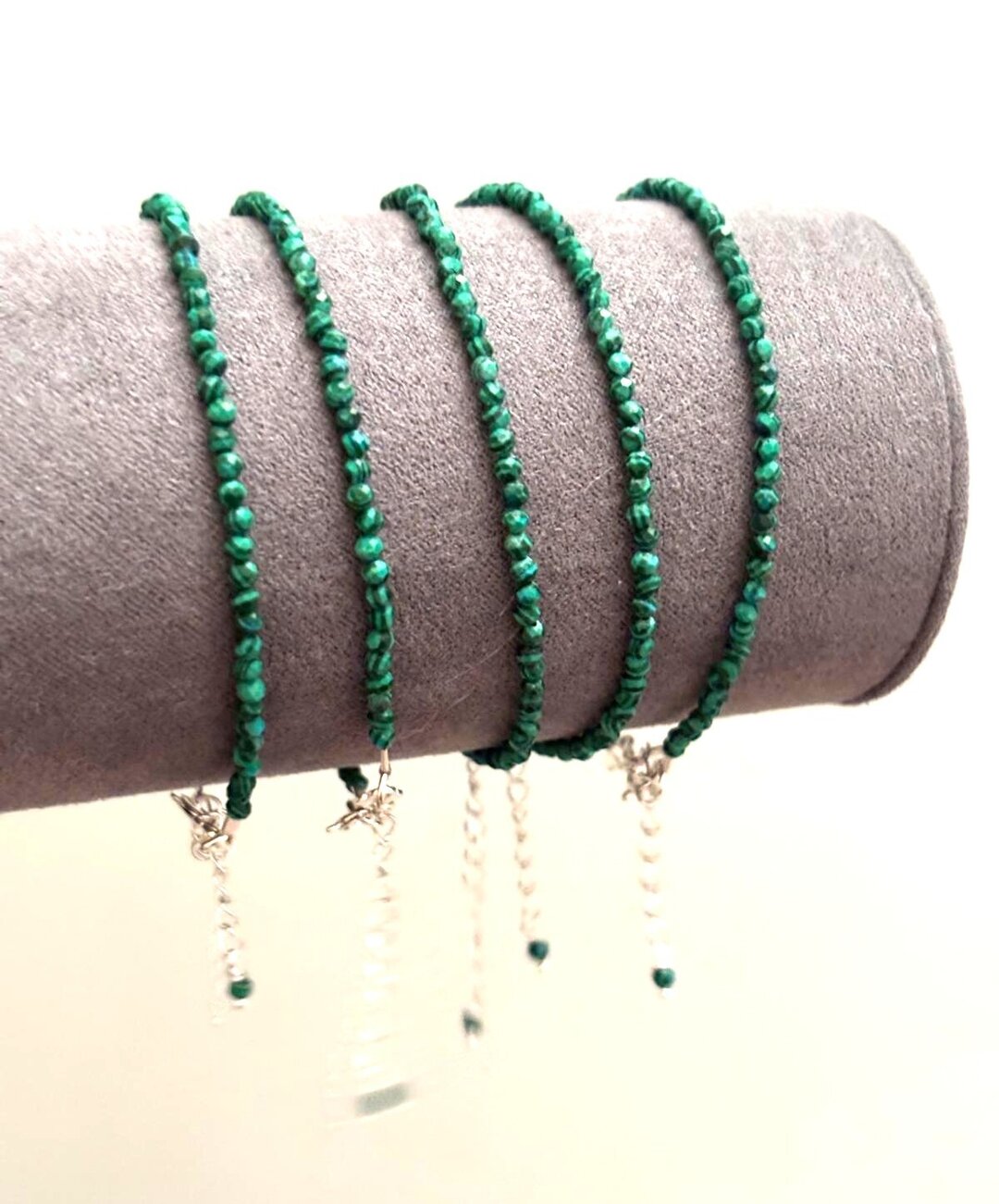 pulsera facetada Malaquita