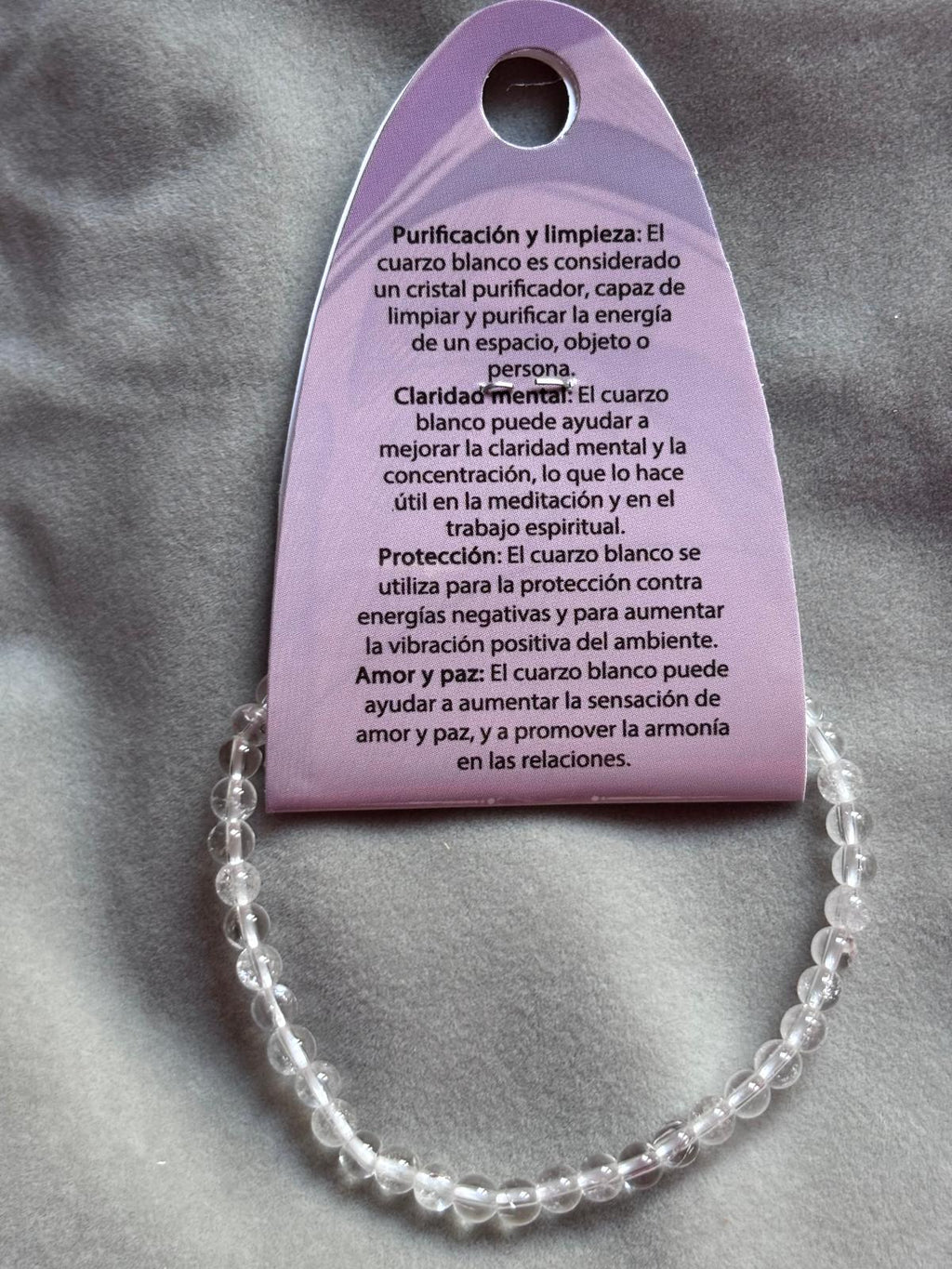 Pulsera cuarzo blanco