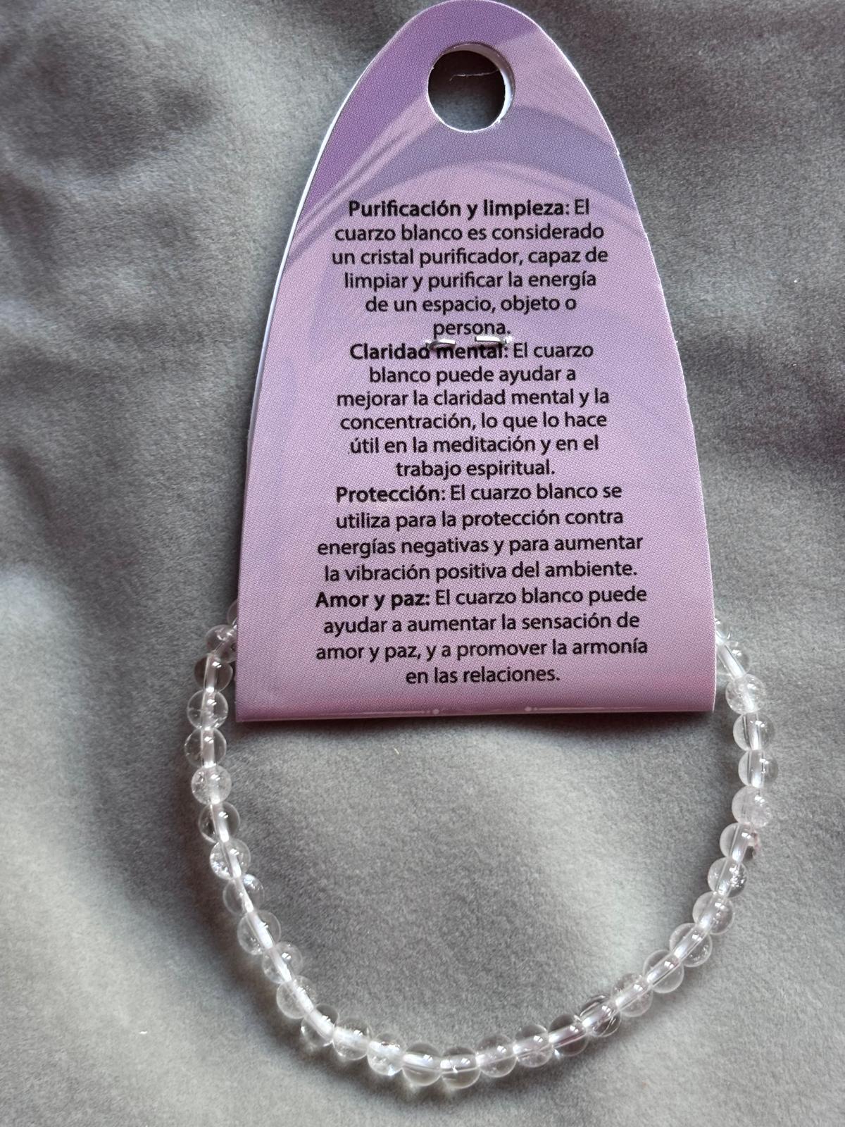 Pulsera cuarzo blanco