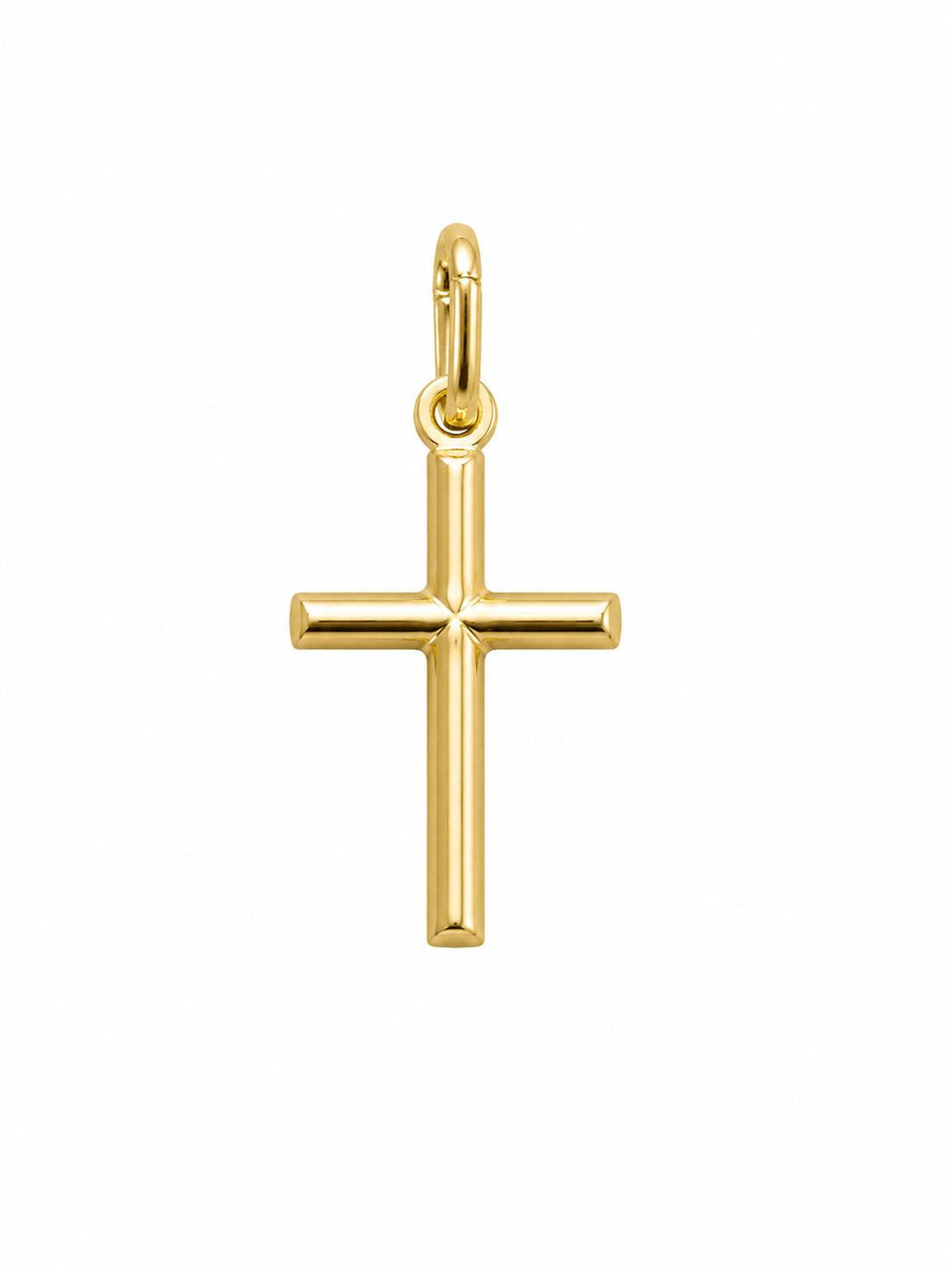 Colgante Cruz Plata 925 Chapada en Oro 18K