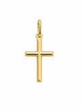 Colgante Cruz Plata 925 Chapada en Oro 18K