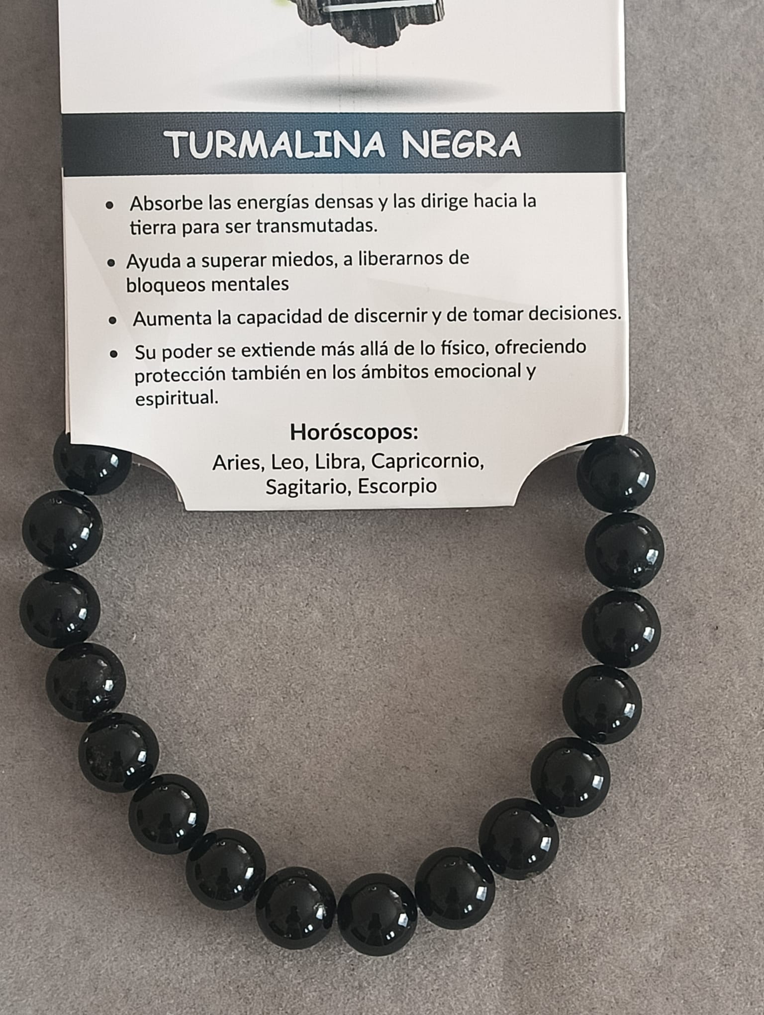 Pulsera turmalina negra