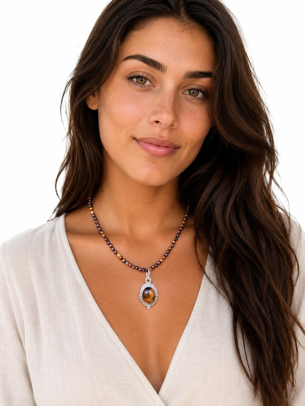 collar ojo de tigre