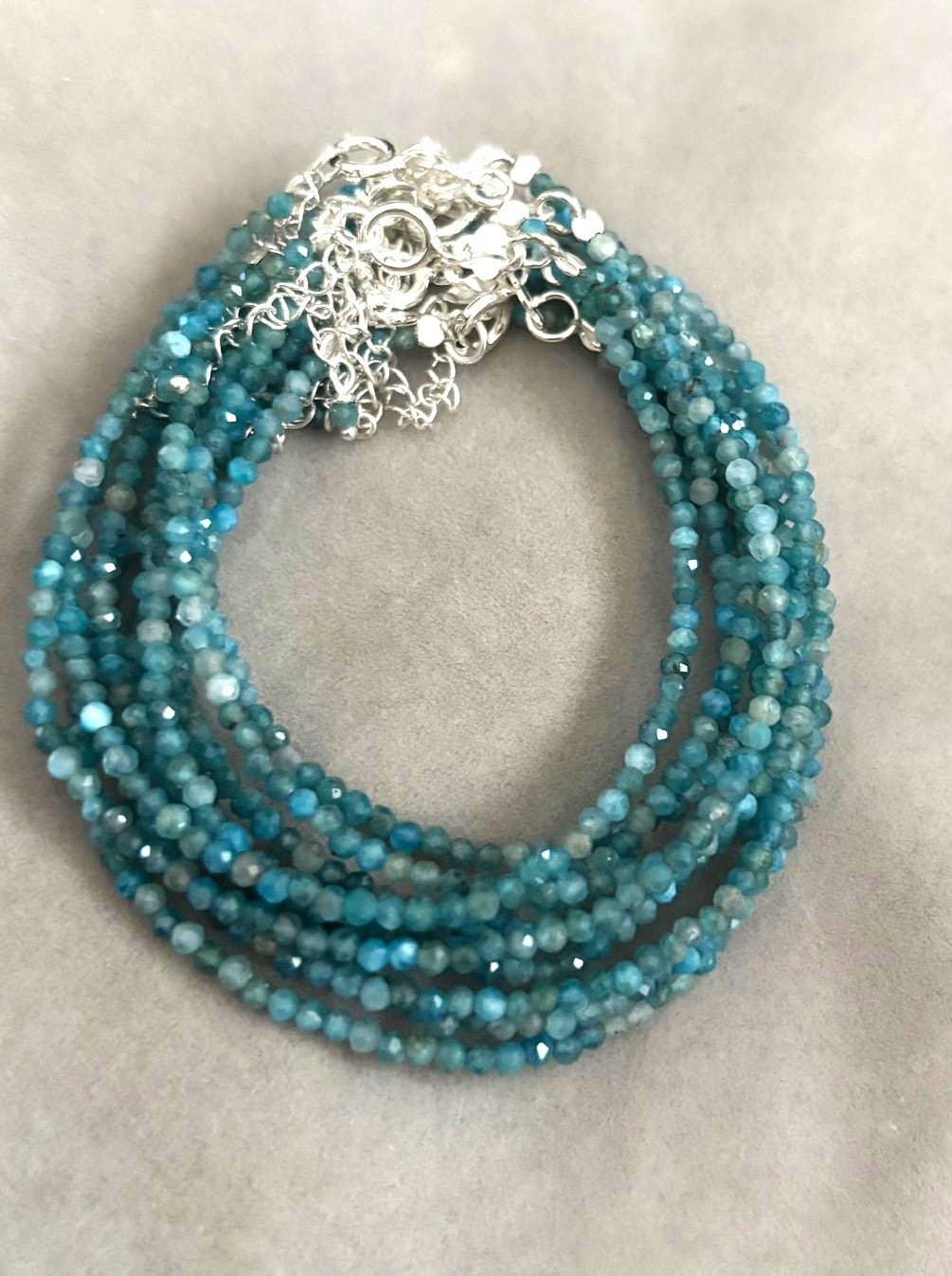pulsera apatita facetada