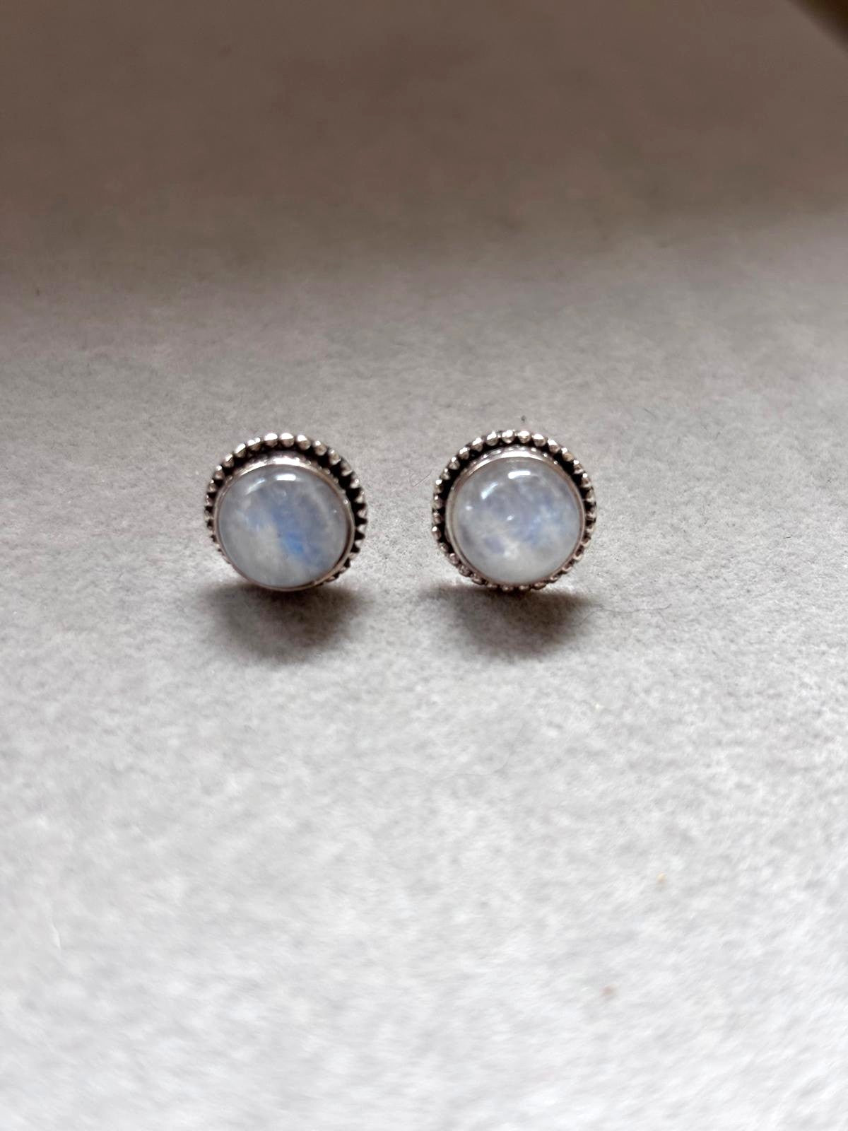 Pendientes Piedra Luna · Plata de Ley 925