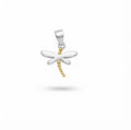 Colgante Libélula · Plata 925 Chapado Oro 18k
