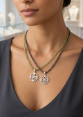 Collar Sigilo de la Abundancia · Pirita o Peridoto · Plata 925