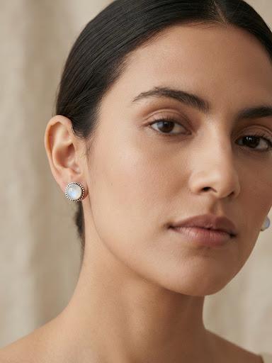 Pendientes Piedra Luna · Plata de Ley 925