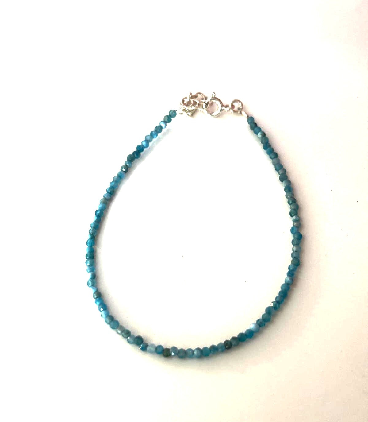 pulsera facetada de cianita
