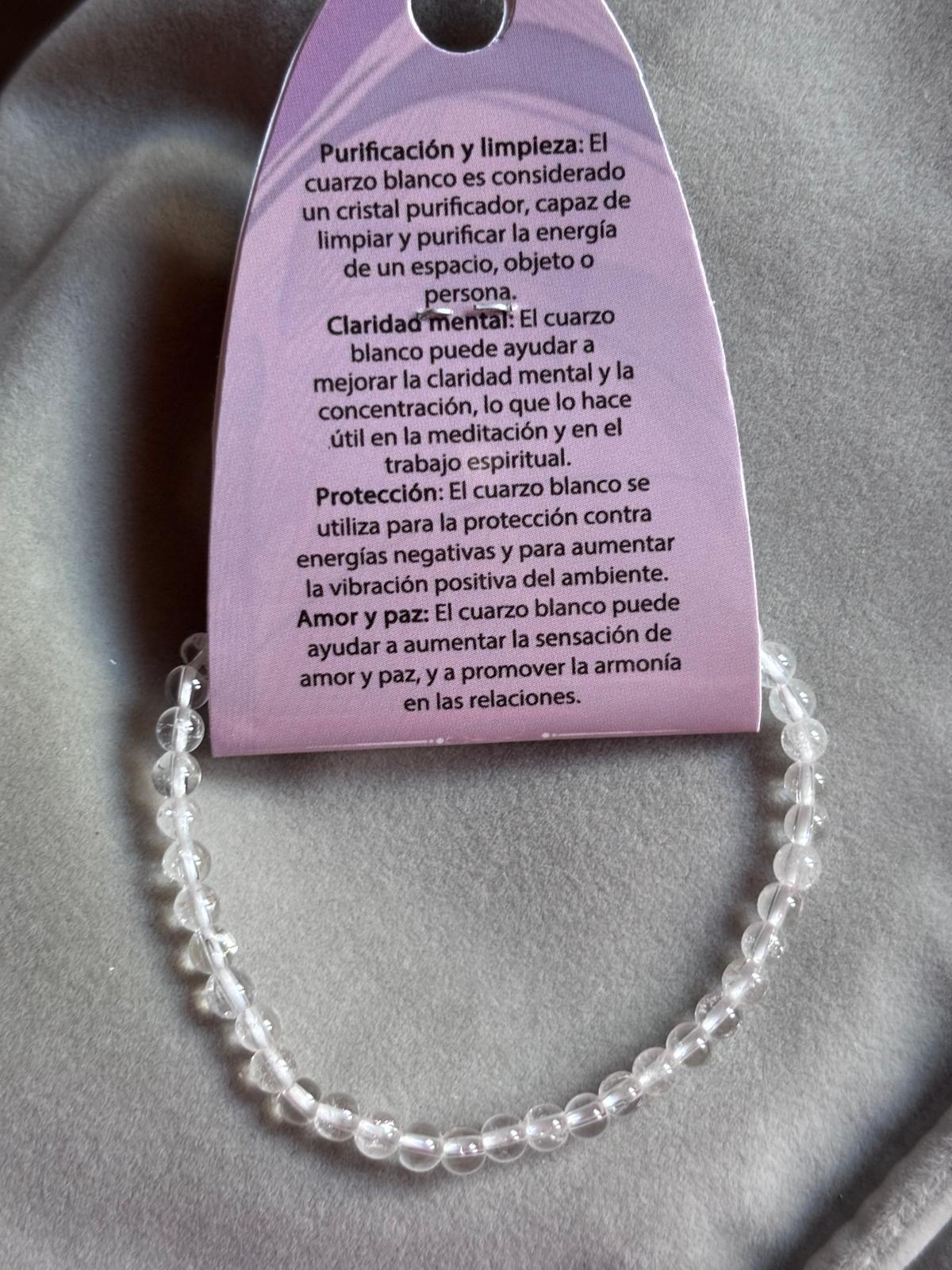 Pulsera cuarzo blanco