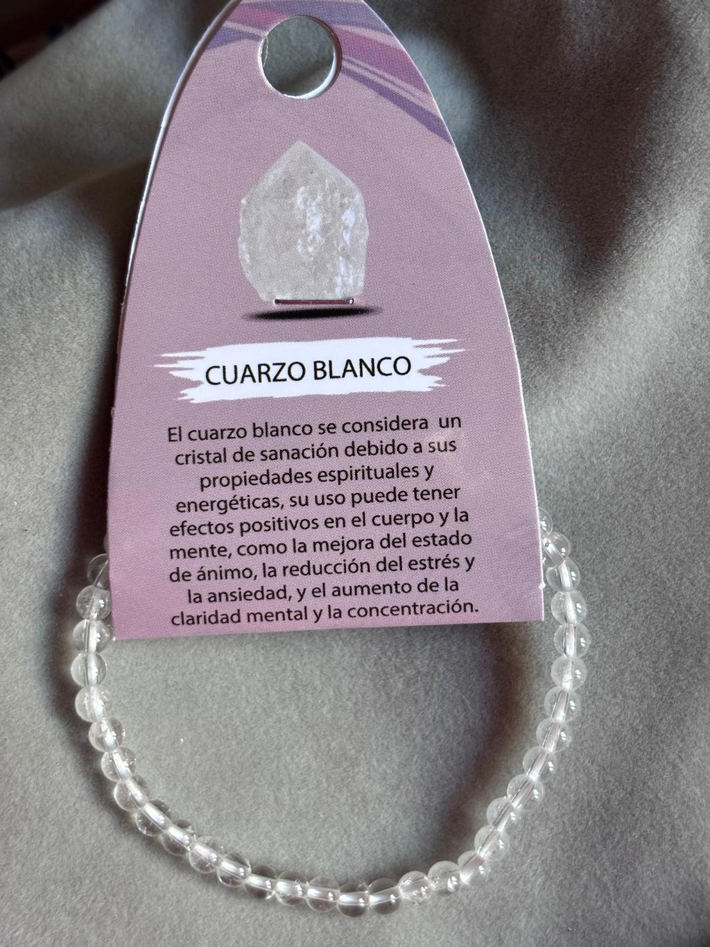 Pulsera cuarzo blanco