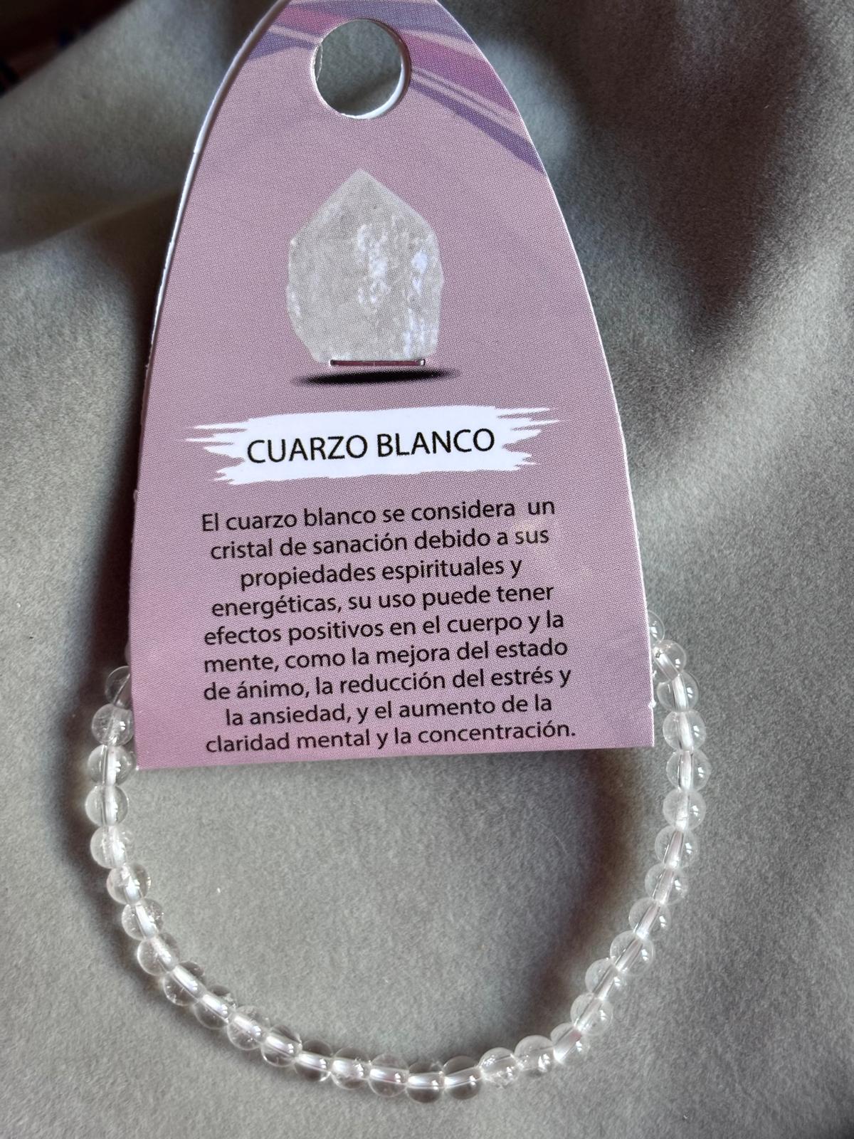 Pulsera cuarzo blanco