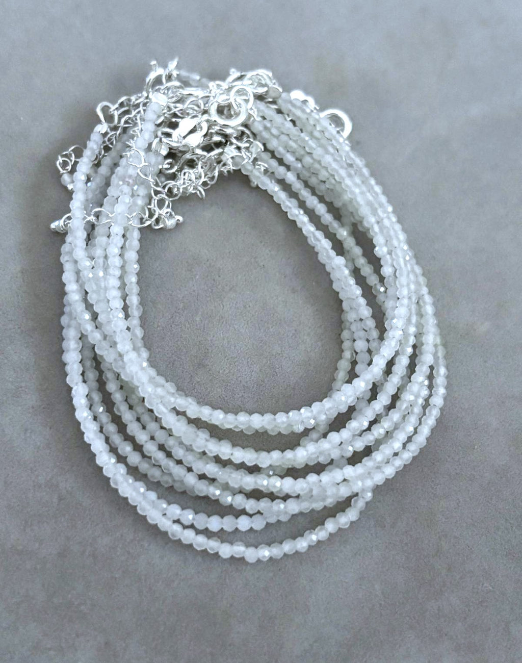pulsera facetada piedra luna