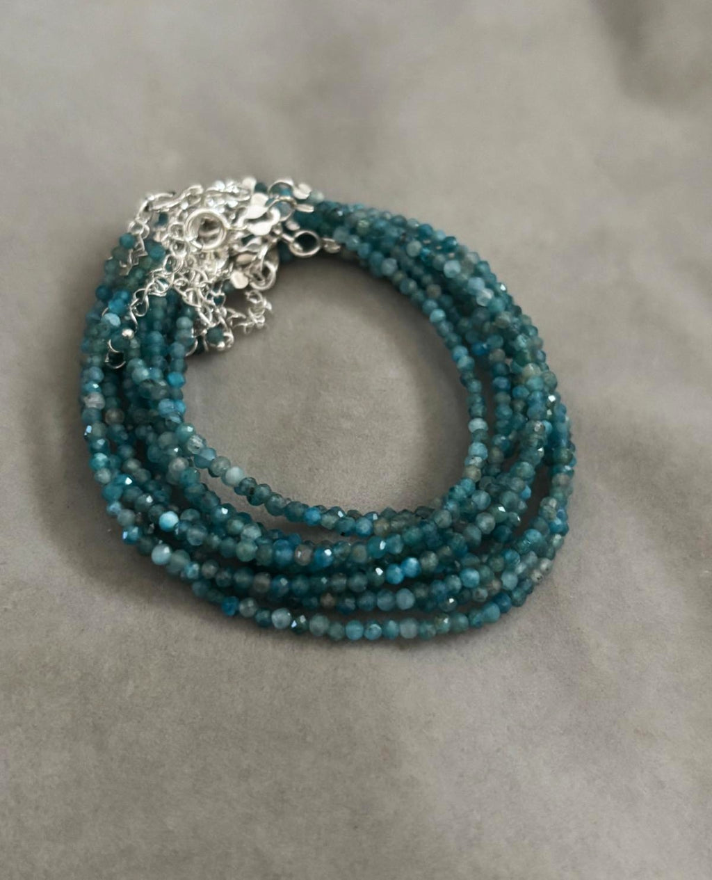 pulsera apatita facetada