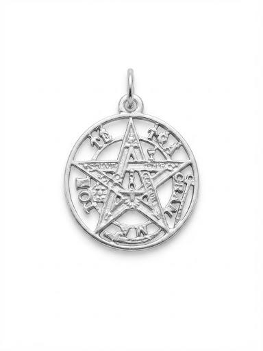 Colgante Tetragrámaton 25mm · Plata 925 | Amuleto de Protección Espiritual