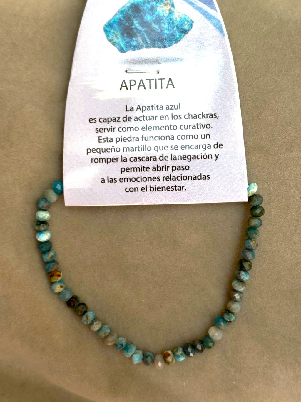 pulsera facetada apatita
