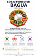 espejo protector Bagua, contra malas energías