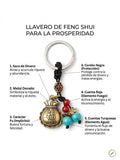 llavero feng shui con bolsa del dinero para ABUNDANCIA Y PROSPERIDAD