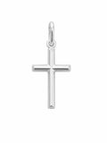 Colgante cruz plata de ley 925 fondo blanco - Joyería espiritual 40ycuatro