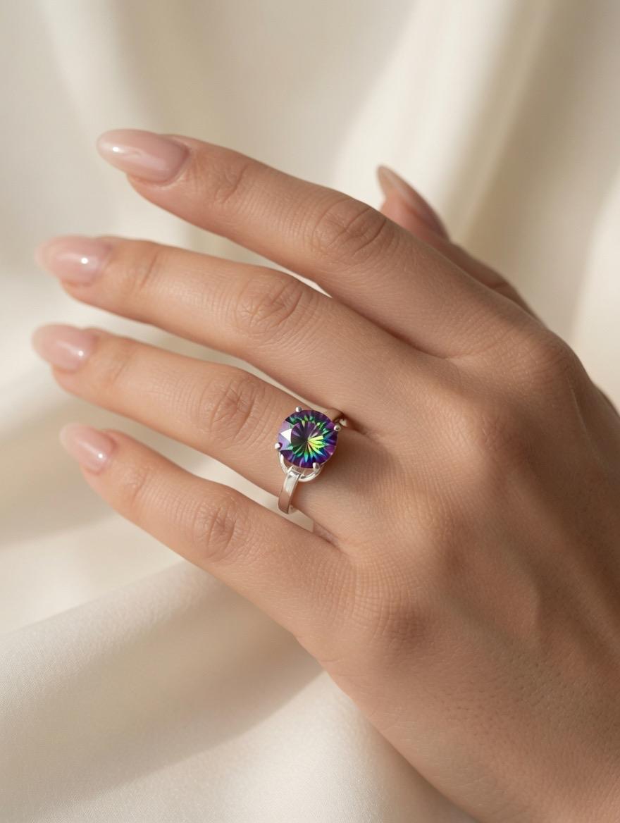 anillo topacio místico