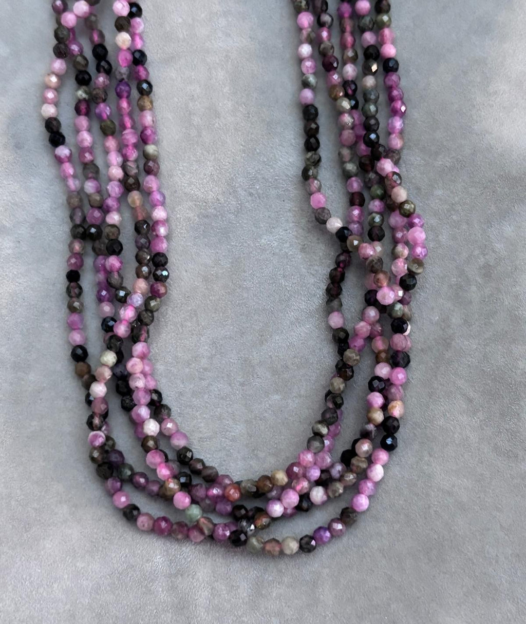 Collar turmalina de colores