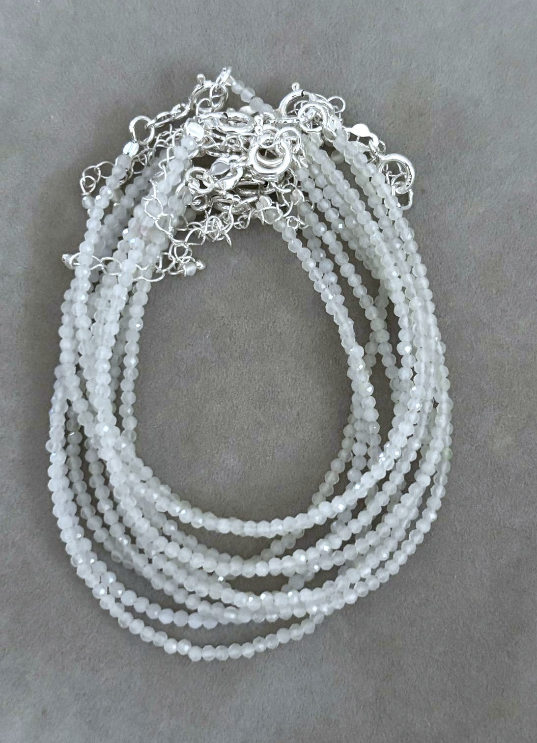 pulsera facetada piedra luna
