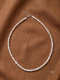 gargantilla madre perla natural plata 925
