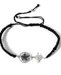pulsera amuleto doble protección macramé y plata 925