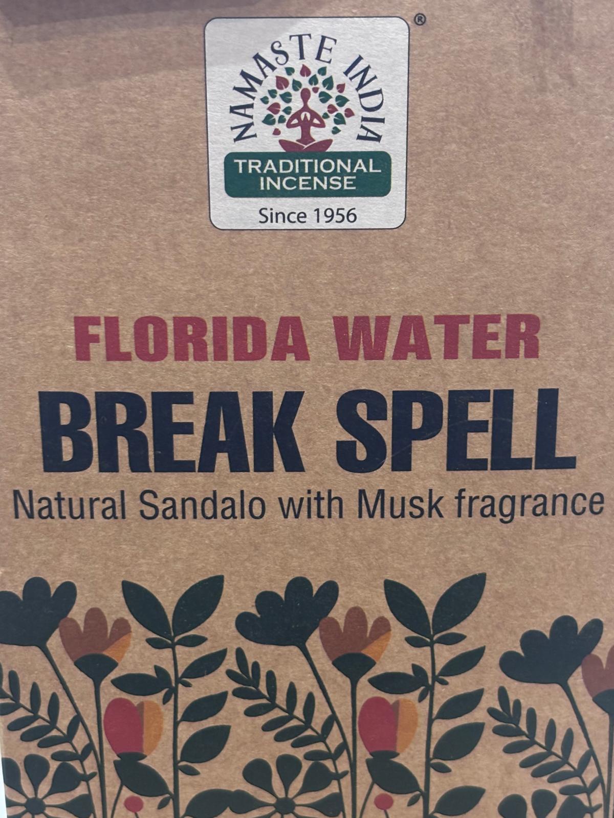 incienso -ROMPE HECHIZO-agua de florida-namasté