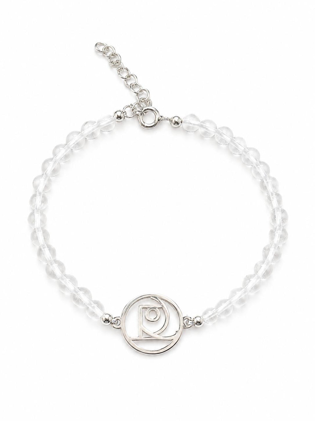 Pulsera de Cuarzo Maestro con Sigilo de Salud en Plata de Ley