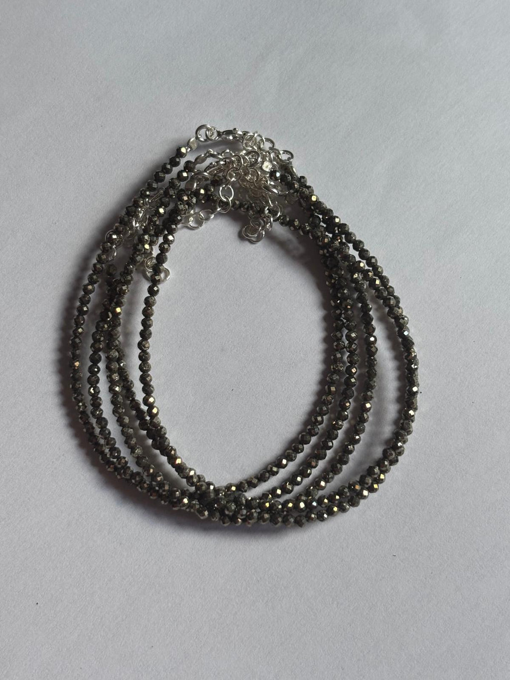 Pulsera pirita facetada
