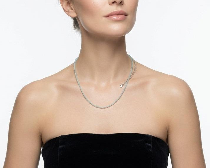 collar Aguamarina