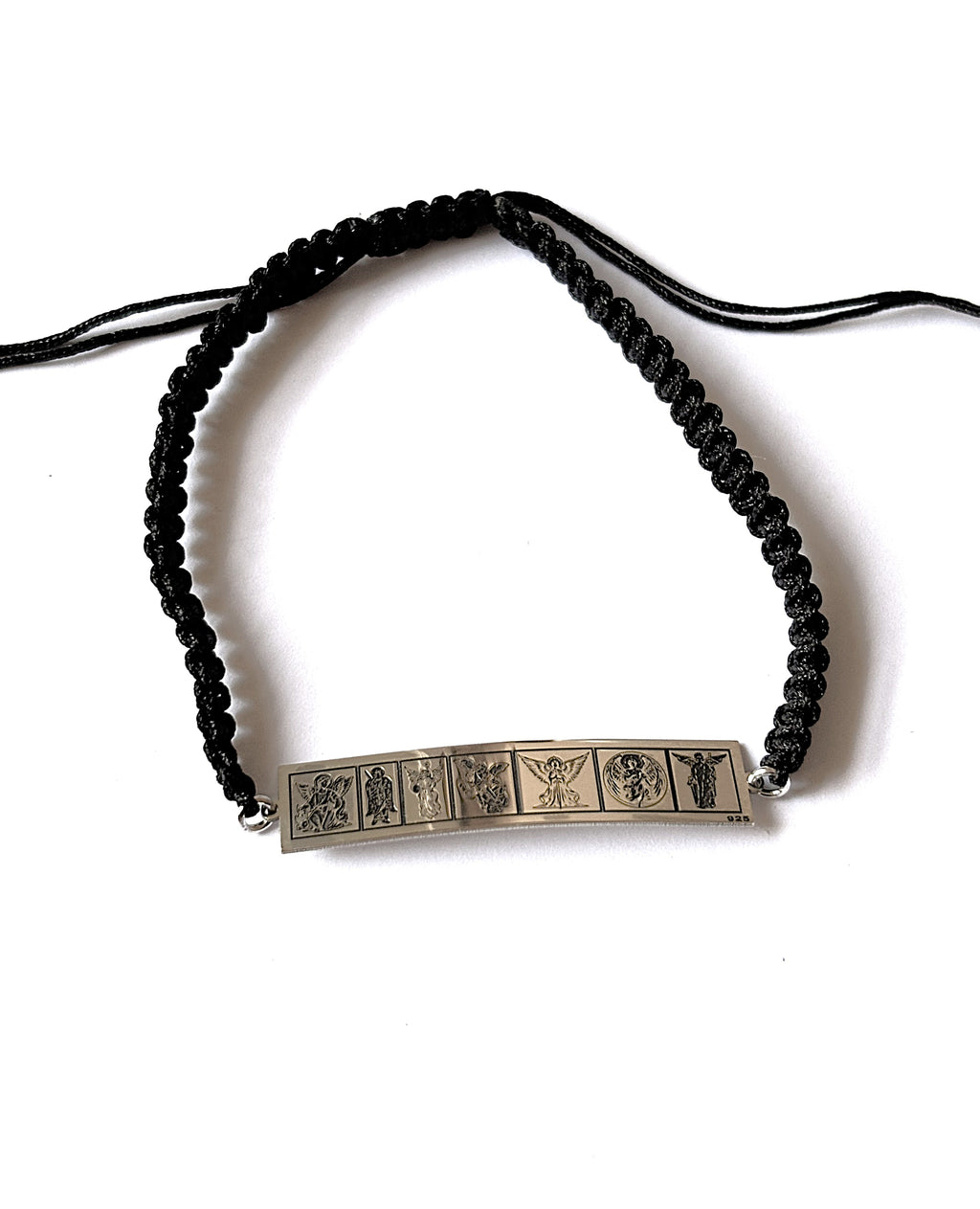 Pulsera 7 arcángeles macramé