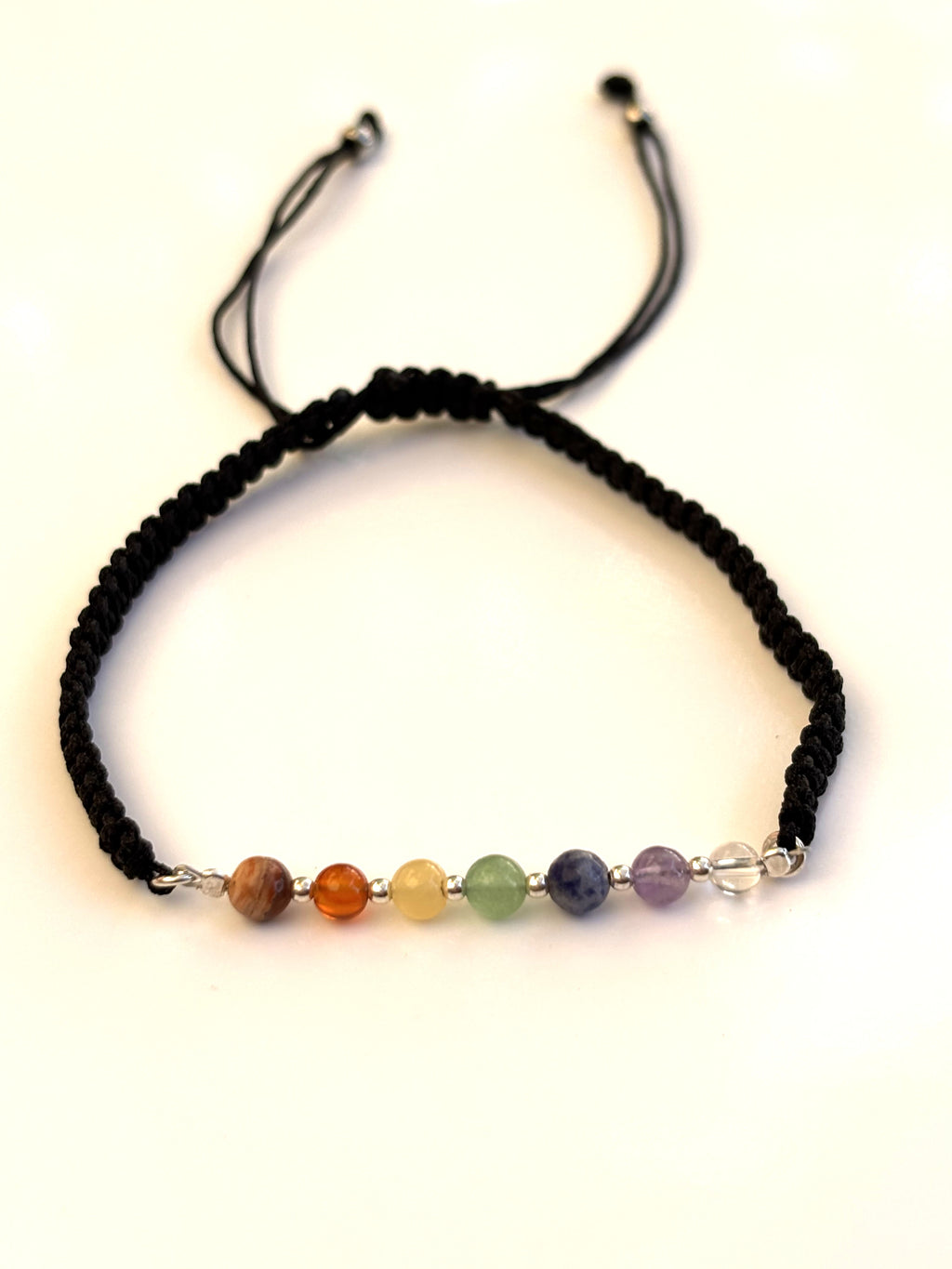 pulsera 7 chakras macramé