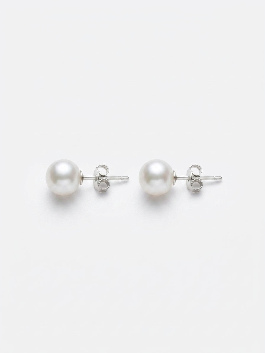 Pendientes Perla Cultivada 6mm · Plata 925