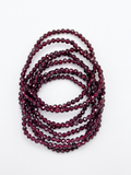 Pulsera Facetada Granate · Plata 925