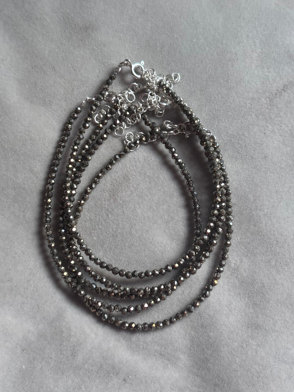 Pulsera pirita facetada