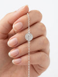 Pulsera Medalla San Benito · Plata 925
