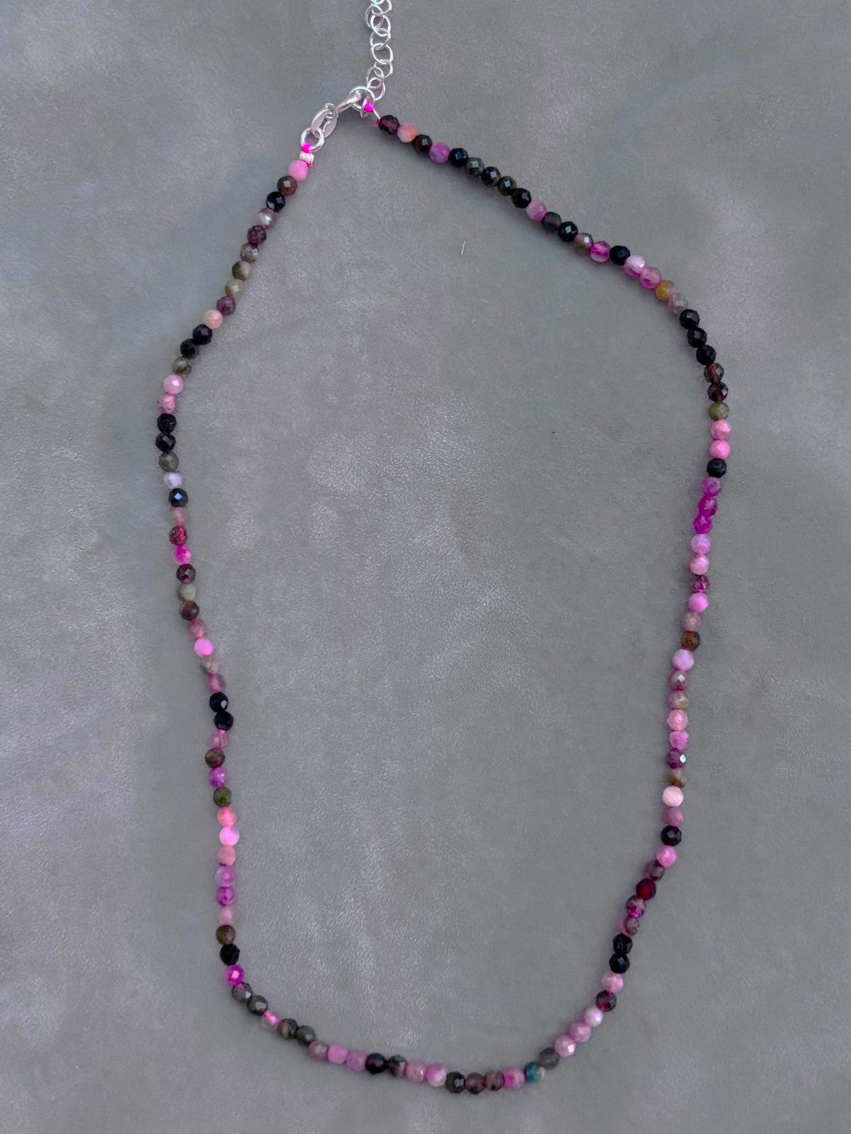 Collar turmalina de colores