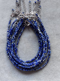 pulsera facetada lapizlázuli