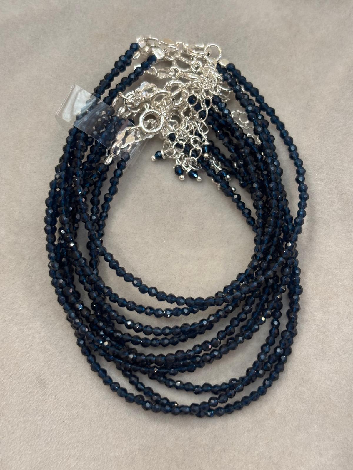 pulsera facetada zafiro
