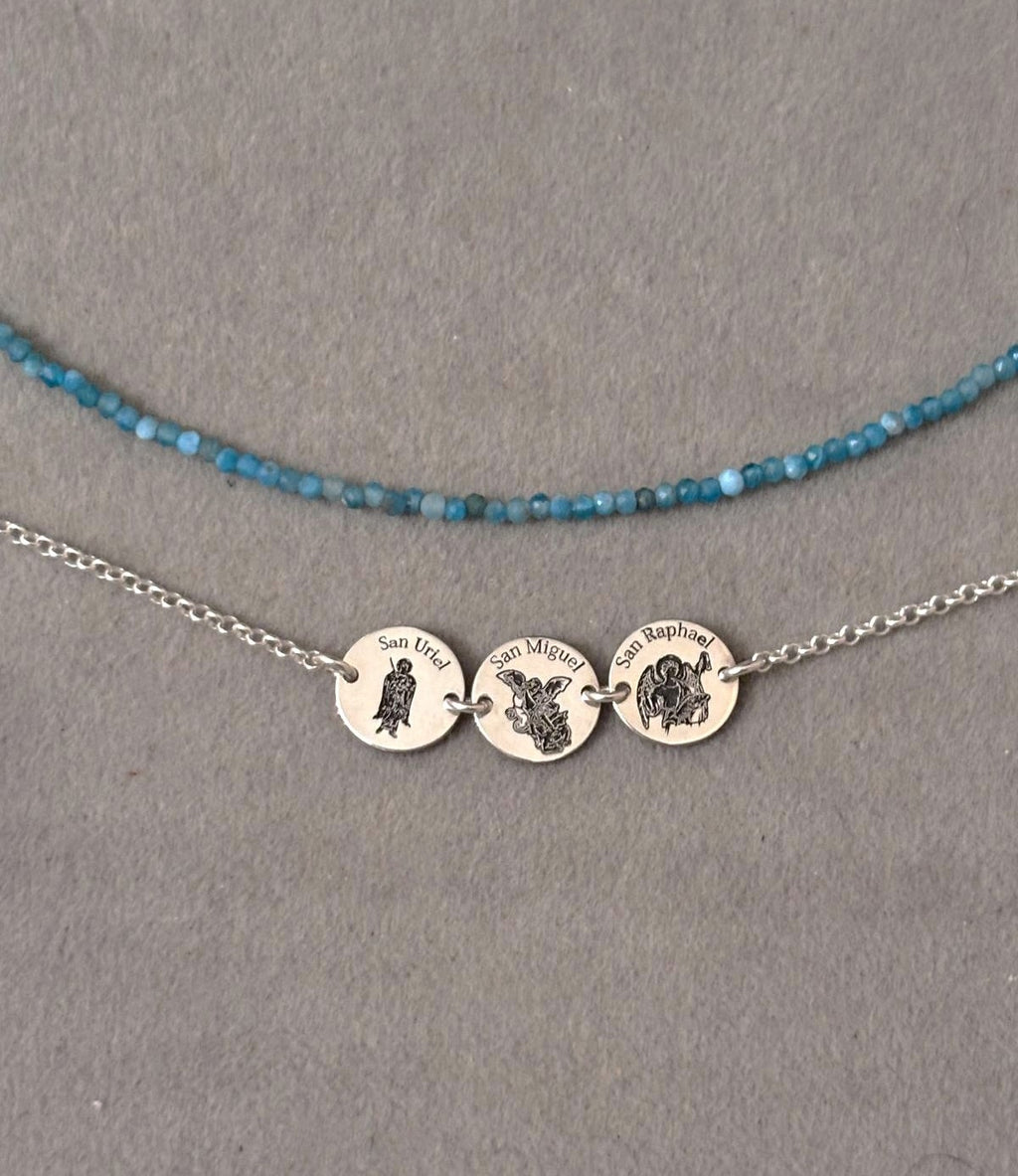 Pack Pulseras Tres Arcángeles y Cianita · Protección y Conexión