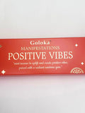 incienso-VIBRACIONES POSITIVAS Y PIEDRA SOL- Goloka