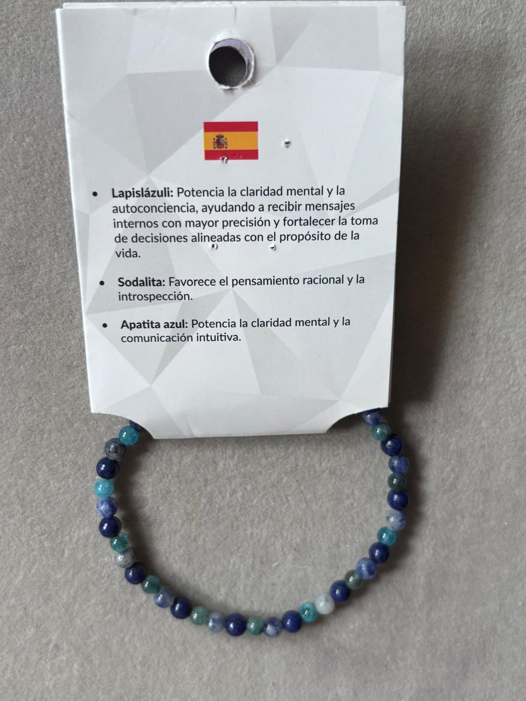 pulsera guía interior lapizlázuli, apatita y sodalita