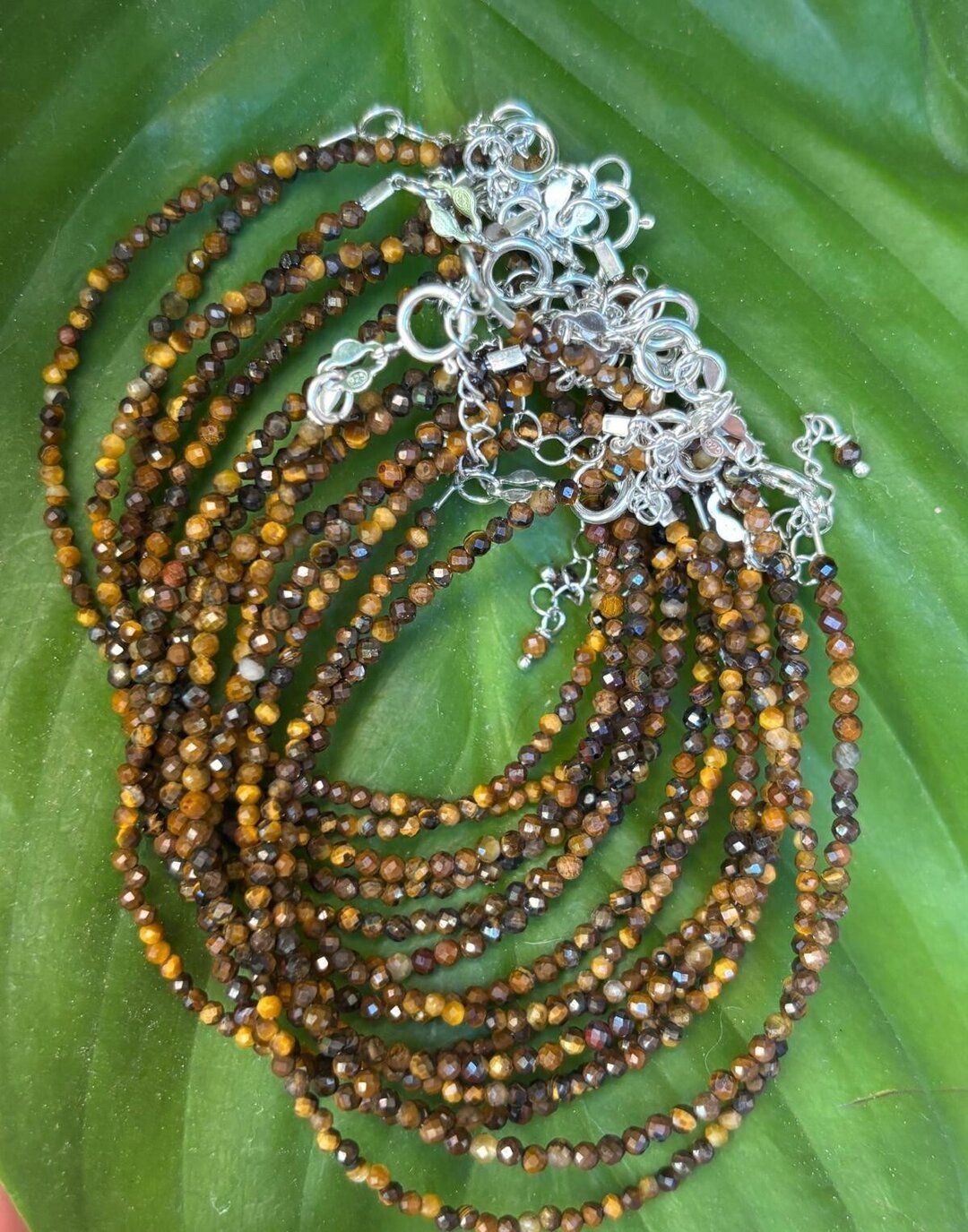 Pulsera facetada ojo de tigre